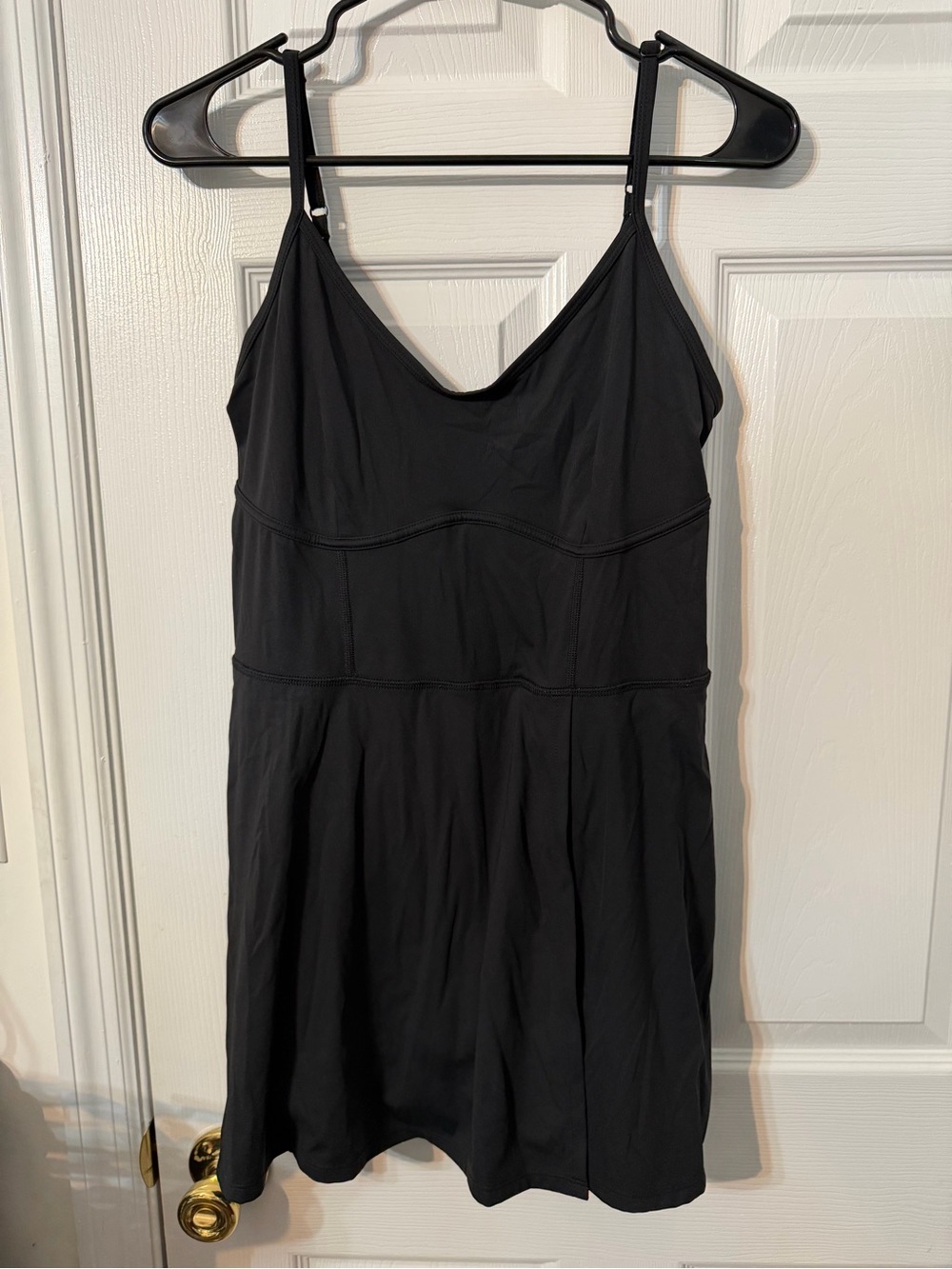 JoyLab Black Mini Dress with Spaghetti Straps
